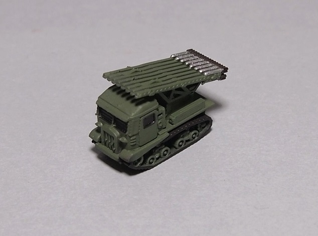 BM-13 on STZ-5 tractor green